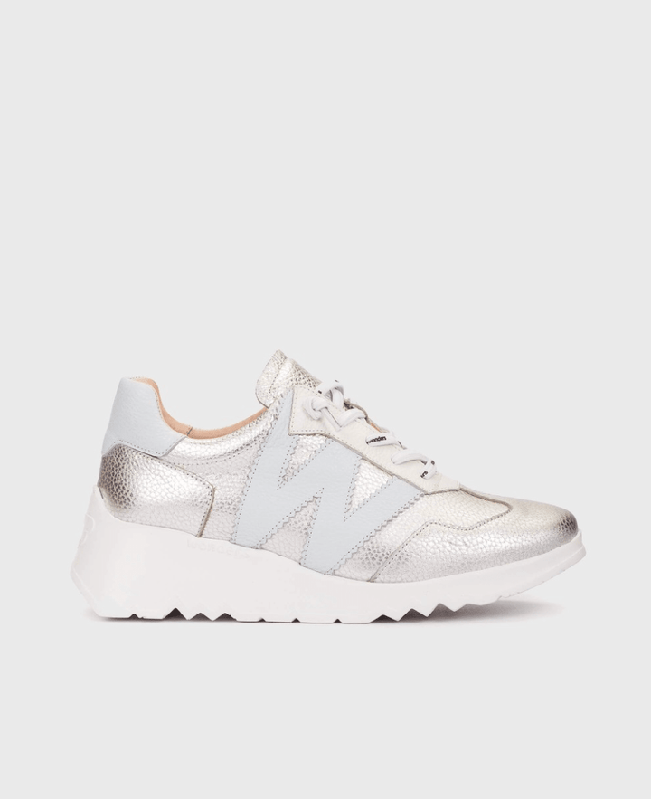 Wonders E - 6770 PLATA/OFF WHITE SNEAKER Shoes | Shop now at Main &amp; Taylor Shoes!