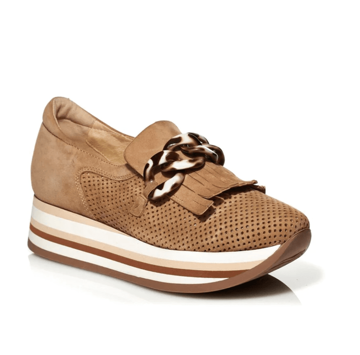 SOFTWAVES CADIE TASSEL LOAFER COGNAC SUEDE Shoes | Shop now at Main &amp; Taylor Shoes!