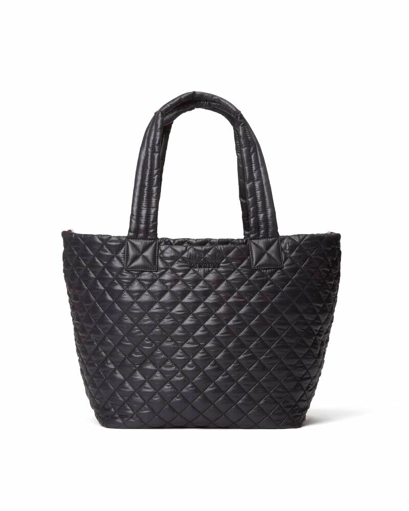 MZ Wallace METRO MEDIUM TOTE DELUXE BLACK HANDBAGS | Shop now at Main &amp; Taylor Shoes!