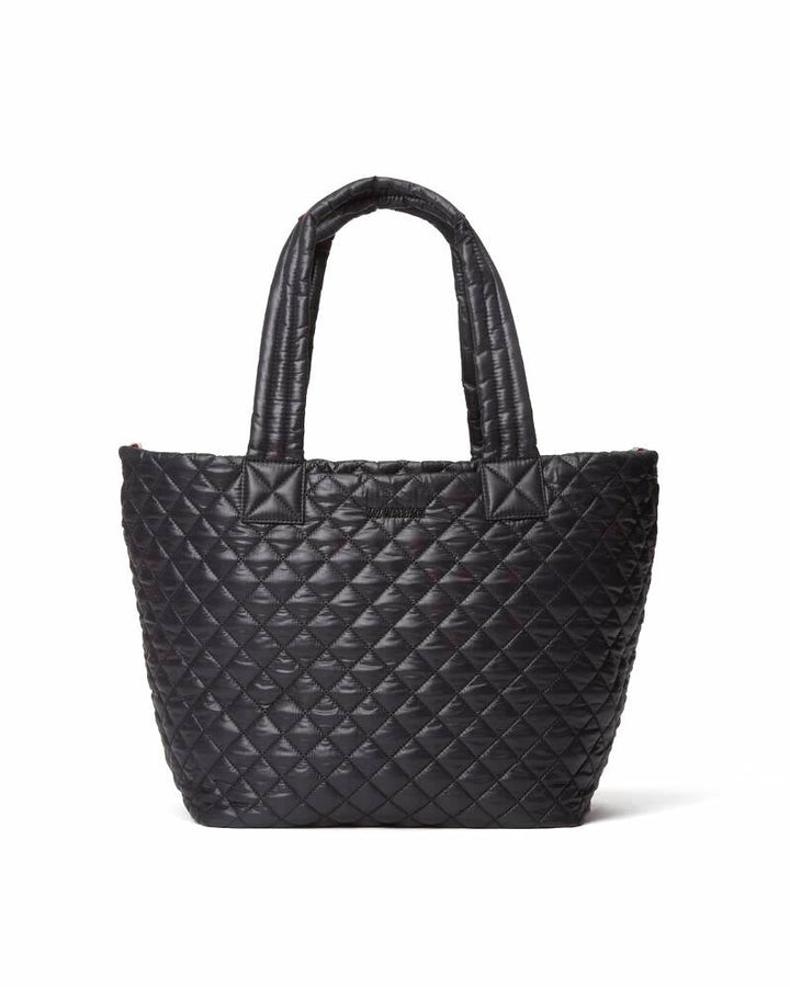 MZ Wallace METRO MEDIUM TOTE DELUXE BLACK HANDBAGS | Shop now at Main &amp; Taylor Shoes!