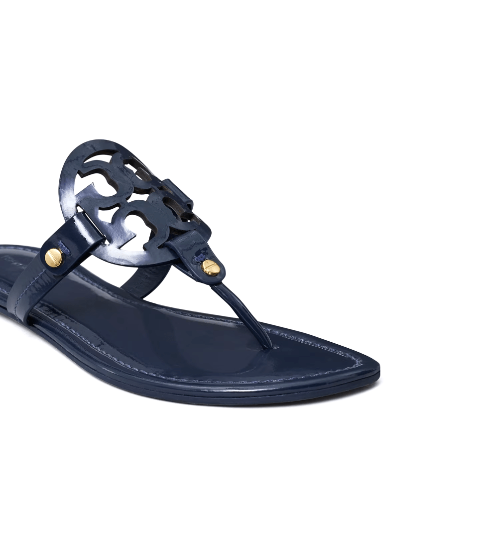 TORY BURCH MILLER CLASSIC NAVY PATENT Shoes | Shop now at Main &amp; Taylor Shoes!