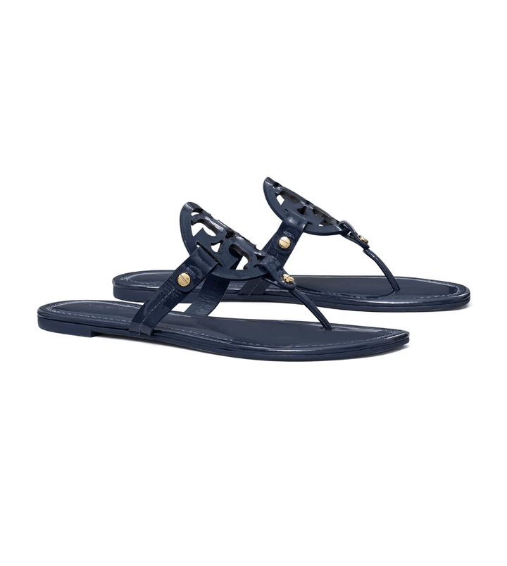TORY BURCH MILLER CLASSIC NAVY PATENT Shoes | Shop now at Main &amp; Taylor Shoes!